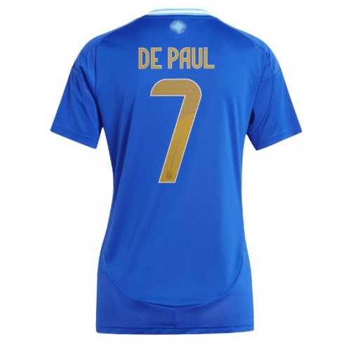 Argentina Rodrigo De Paul #7 Replika Bortatröja Dam Copa America 2024 Kortärmad